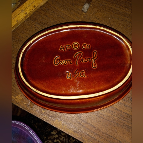 USA Hull brown ovenproof serving dish Oval - Picture 6 of 11